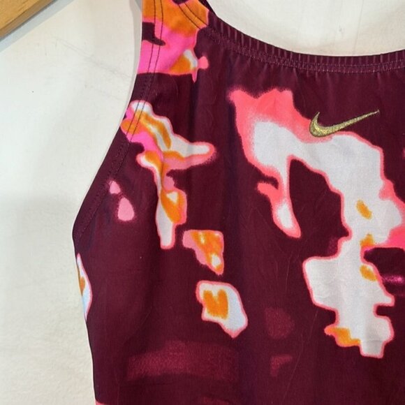 Nike Multicolor Glitch Spiderback One-Piece Swimsuits Girl's Kids Size XL - Picture 7 of 7